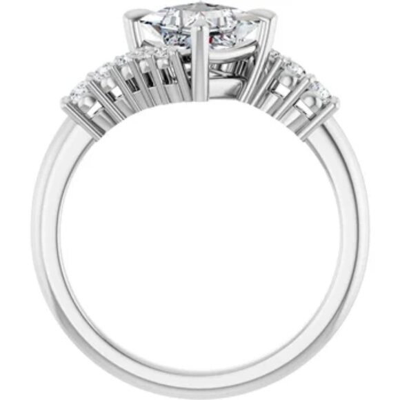 1.18 Carat Lab Diamond Princess Cut Engagement Ring, IGI Certified! - Picture 2 of 6